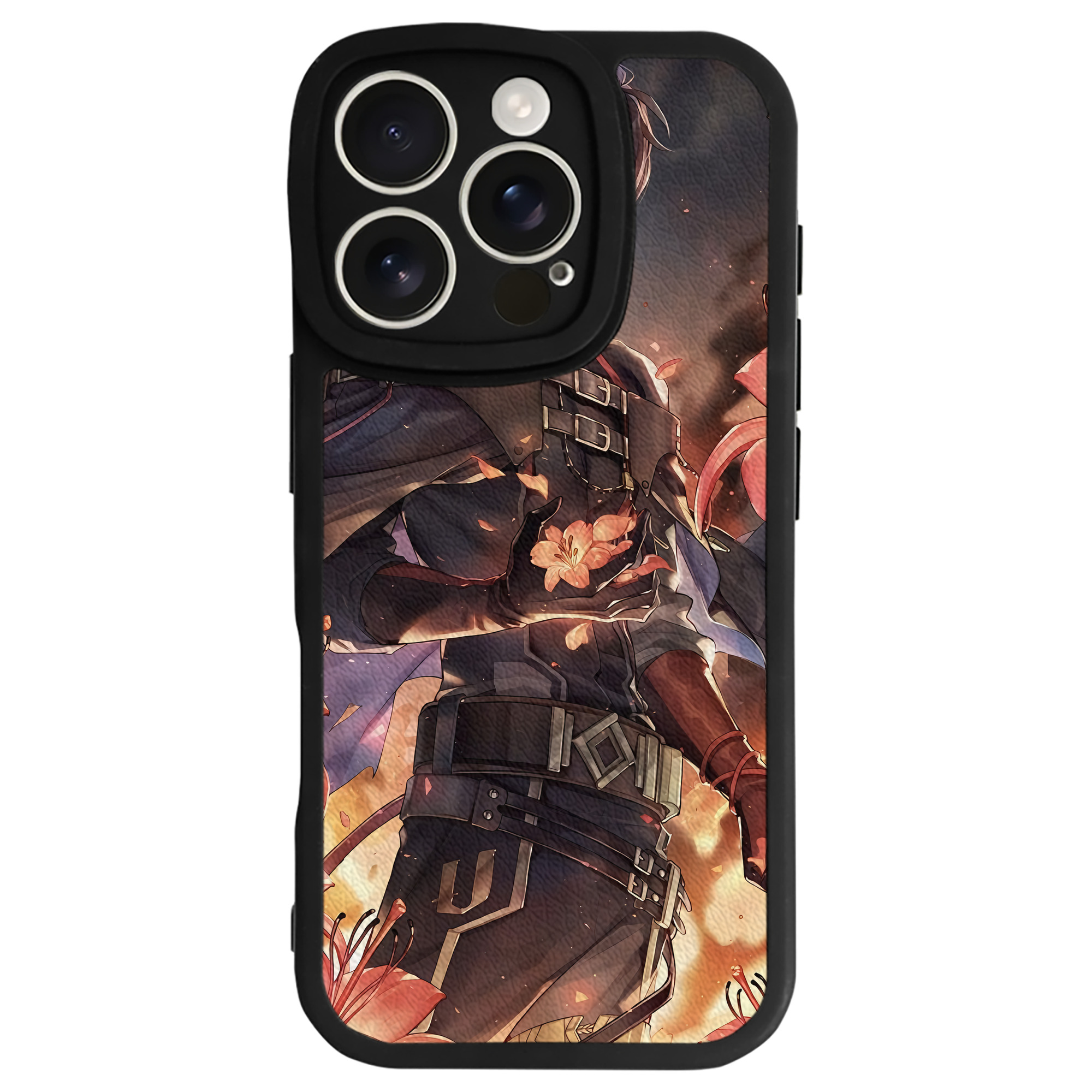 （画像用） 刀剣乱舞 Touken Ranbu 【iPhone 16シリーズ対応】シリコンスマホケース（レザー調） 材質：シリコン